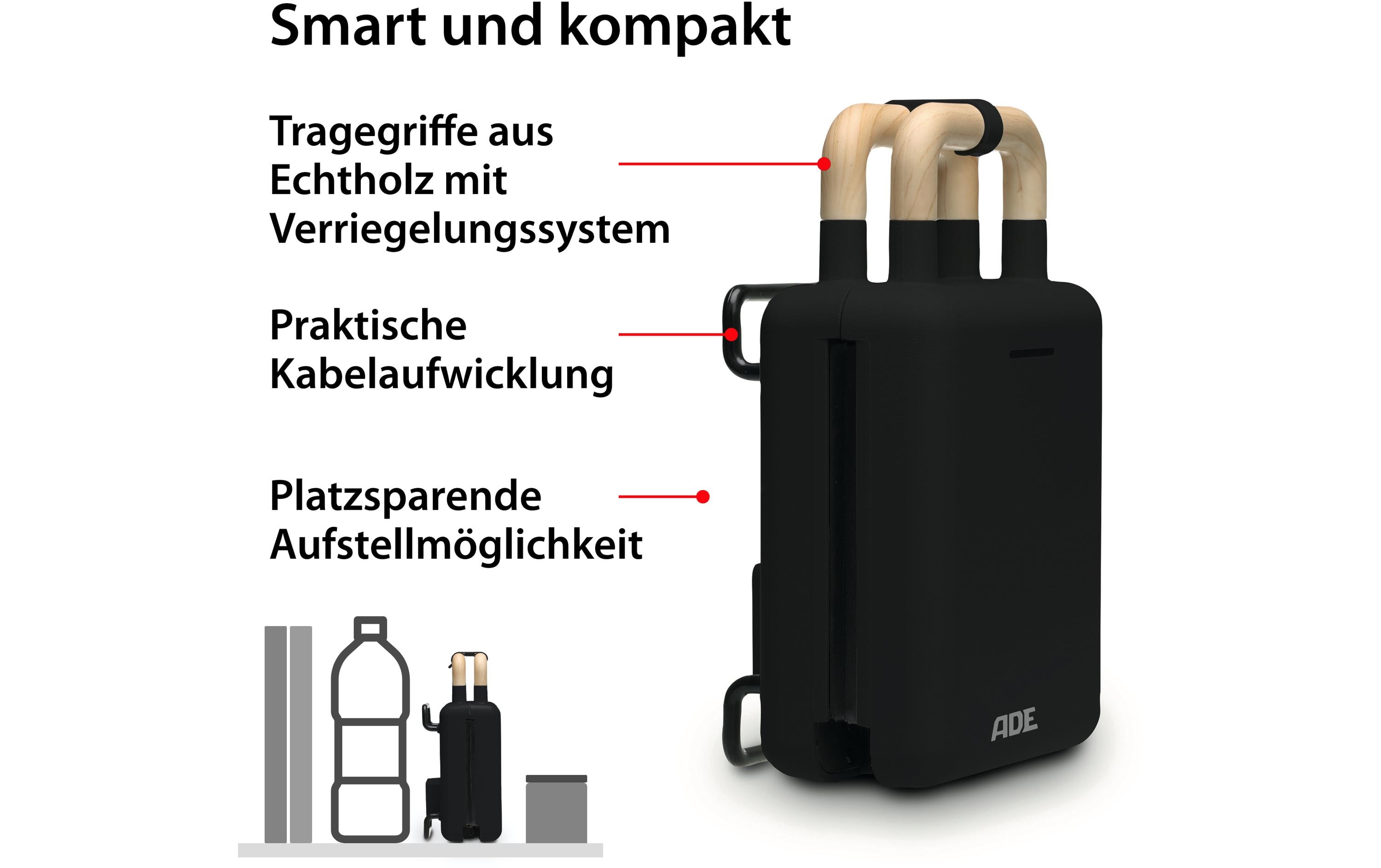 Waffeleisen SchwarzWaffeleisen mit Sandwichmaker