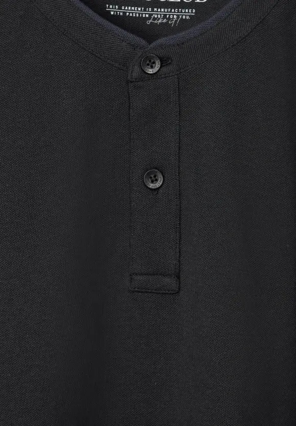 Henleyshirt - faded black