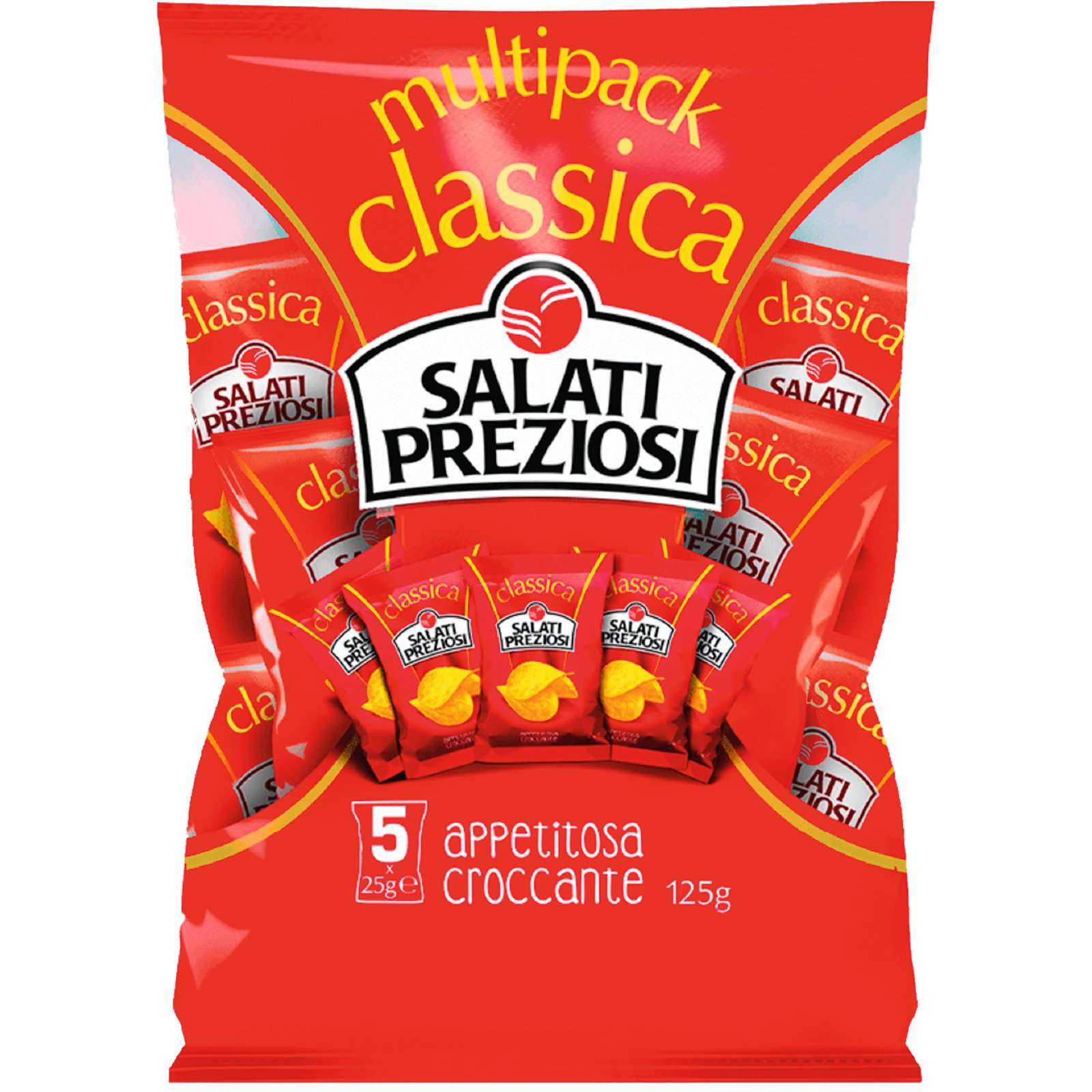 Salati Preziosi Chips gesalzen 5 x 25 g