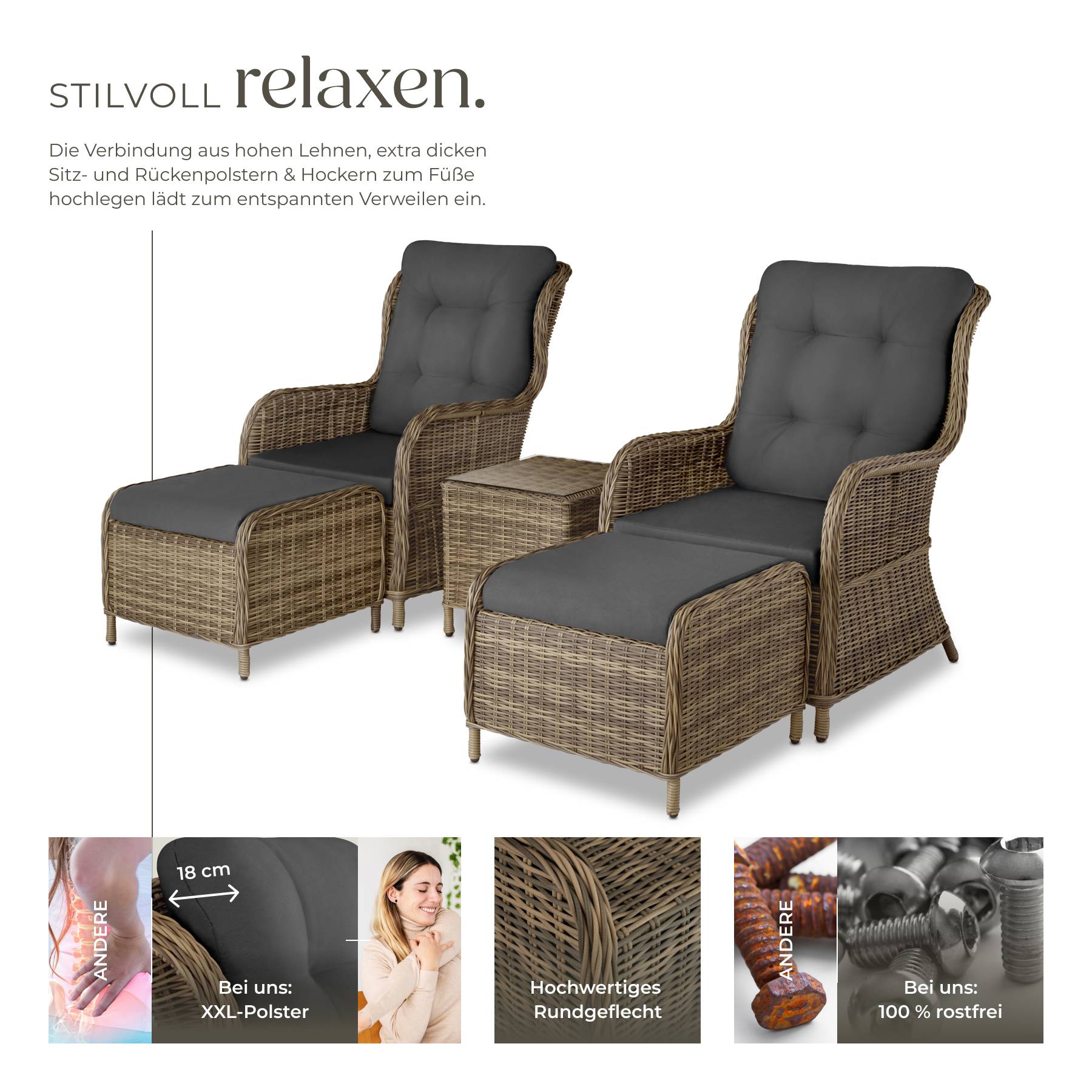 Rattan Sitzgruppe Benissa