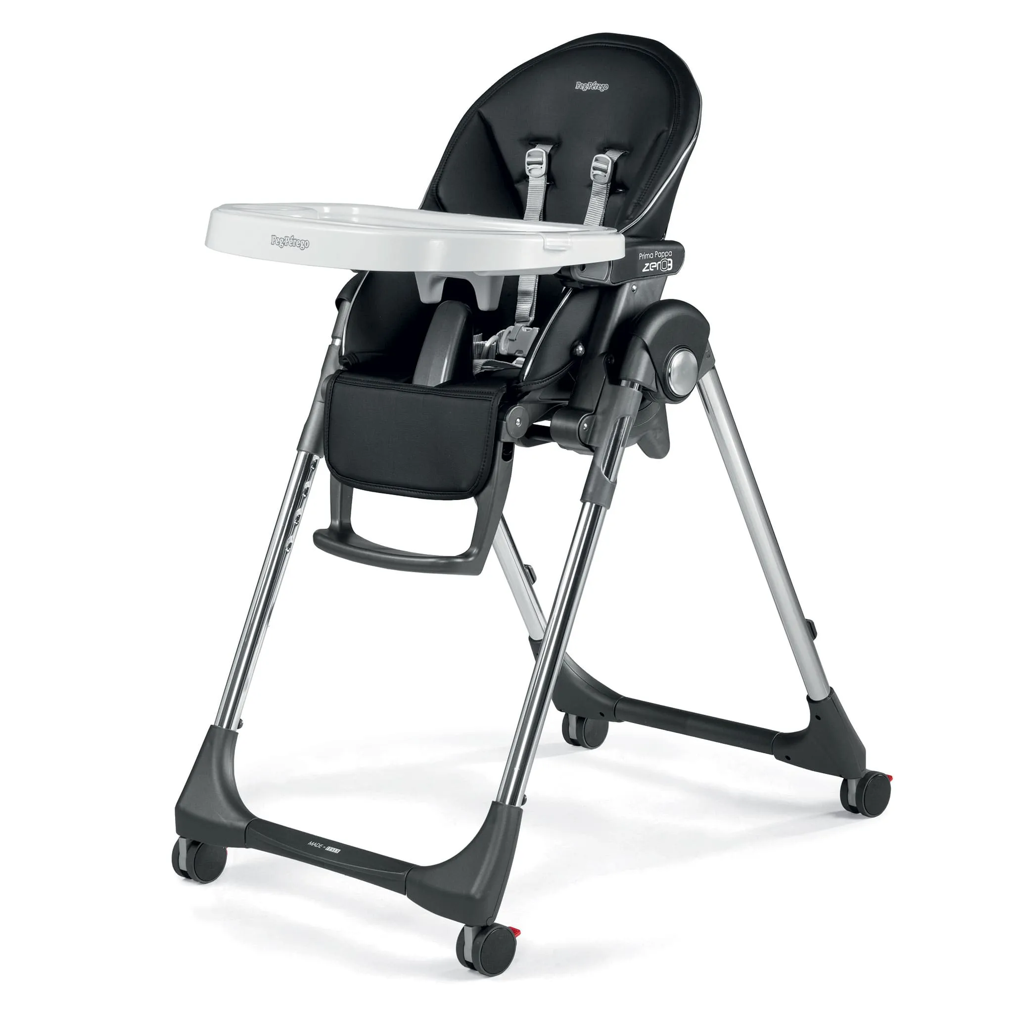 Peg Perego Chaise Haute Prima Pappa Zero-3 Hi Tech - Licorice Chrome