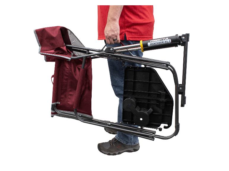 Freestyle Rocker XL™ Campingstoel met schommelfunctie en zijtafel