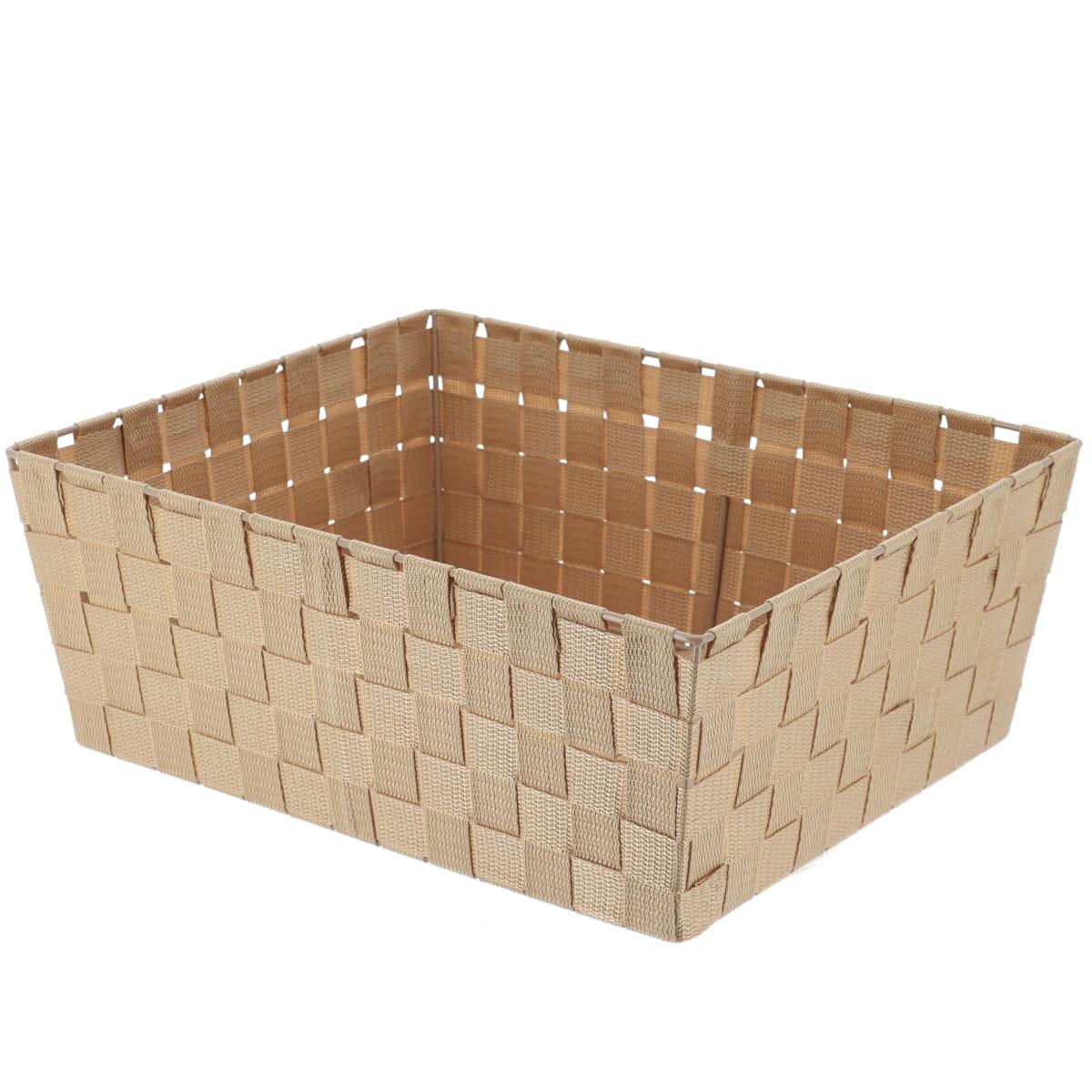 PANIERE DRESSING POLYESTER 31.5X39X15CM BEIGE