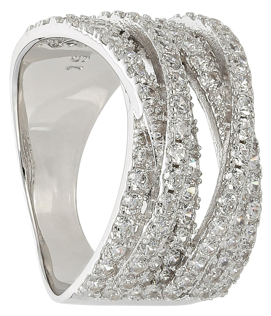 Ring - Crossed Silver