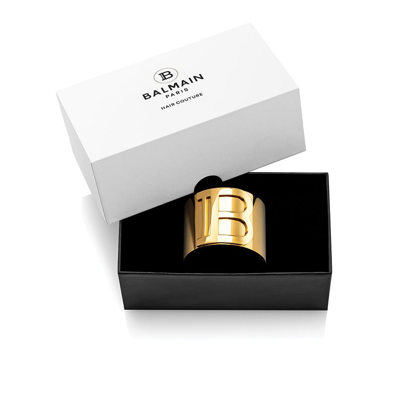 Balmain Paris - Gold Plated Clip Large Logo - Hårspænde