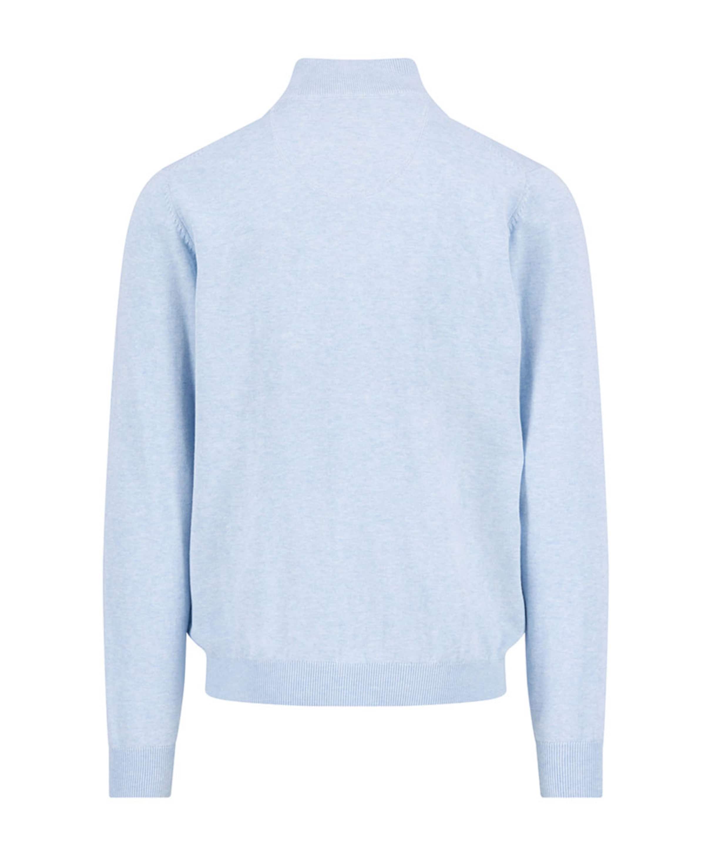 Fynch-Hatton Heren trui met rits blauw
