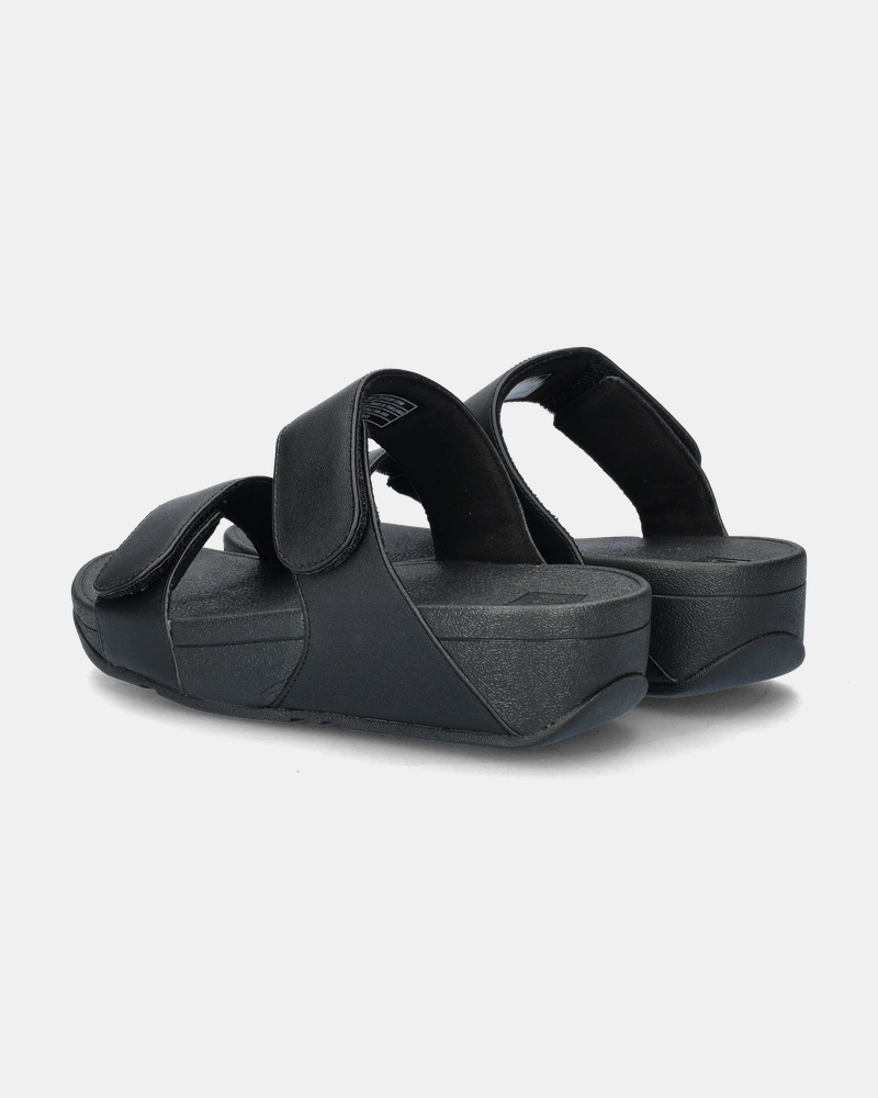 Fitflop Lulu Leather Slippers  - zwart