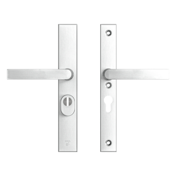 AXA veiligheidsbeslag Edge achterdeur aluminium smal schild met SKG 3-sterren 55 mm