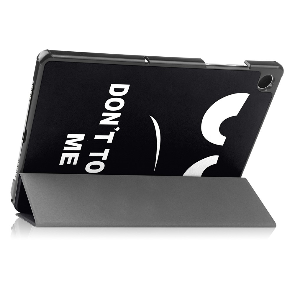 Samsung Galaxy Tab A11  Plus / A9  Plus Leder Tasche Smart Cover Schutzhülle - Don't Touch Me