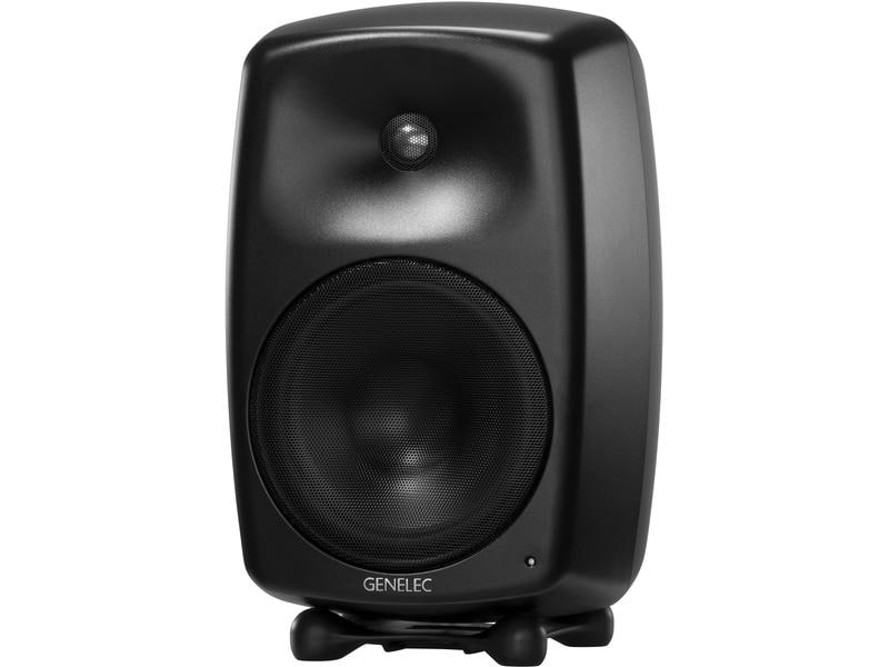 Genelec Regallautsprecher G Five – 150 Watt, Schwarz Aktiver Lautsprecher für Home-Audio in professioneller Klangqualität