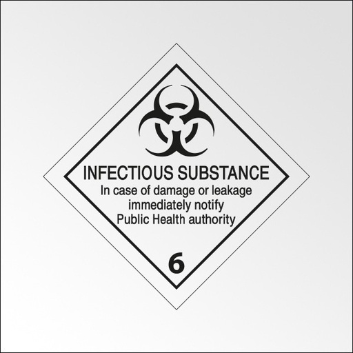 Panneau transport - Matières infectieuses - Texte inclus