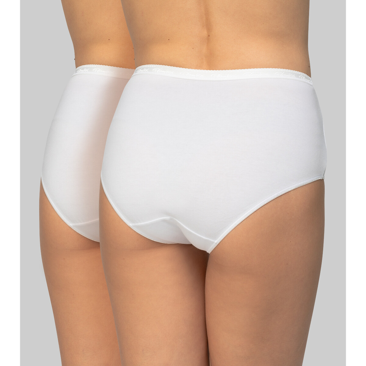 PLAYTEX<br>Conjunto de 2 calcinhas midi em algodão orgânico