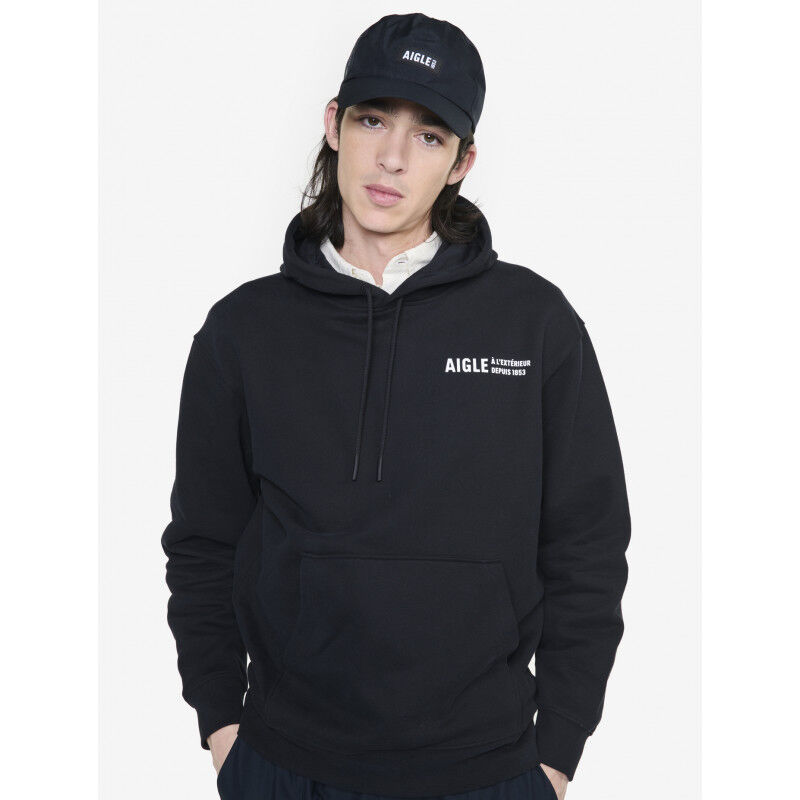 Sweatshirt brossé avec capuche - Sweatshirt à capuche homme