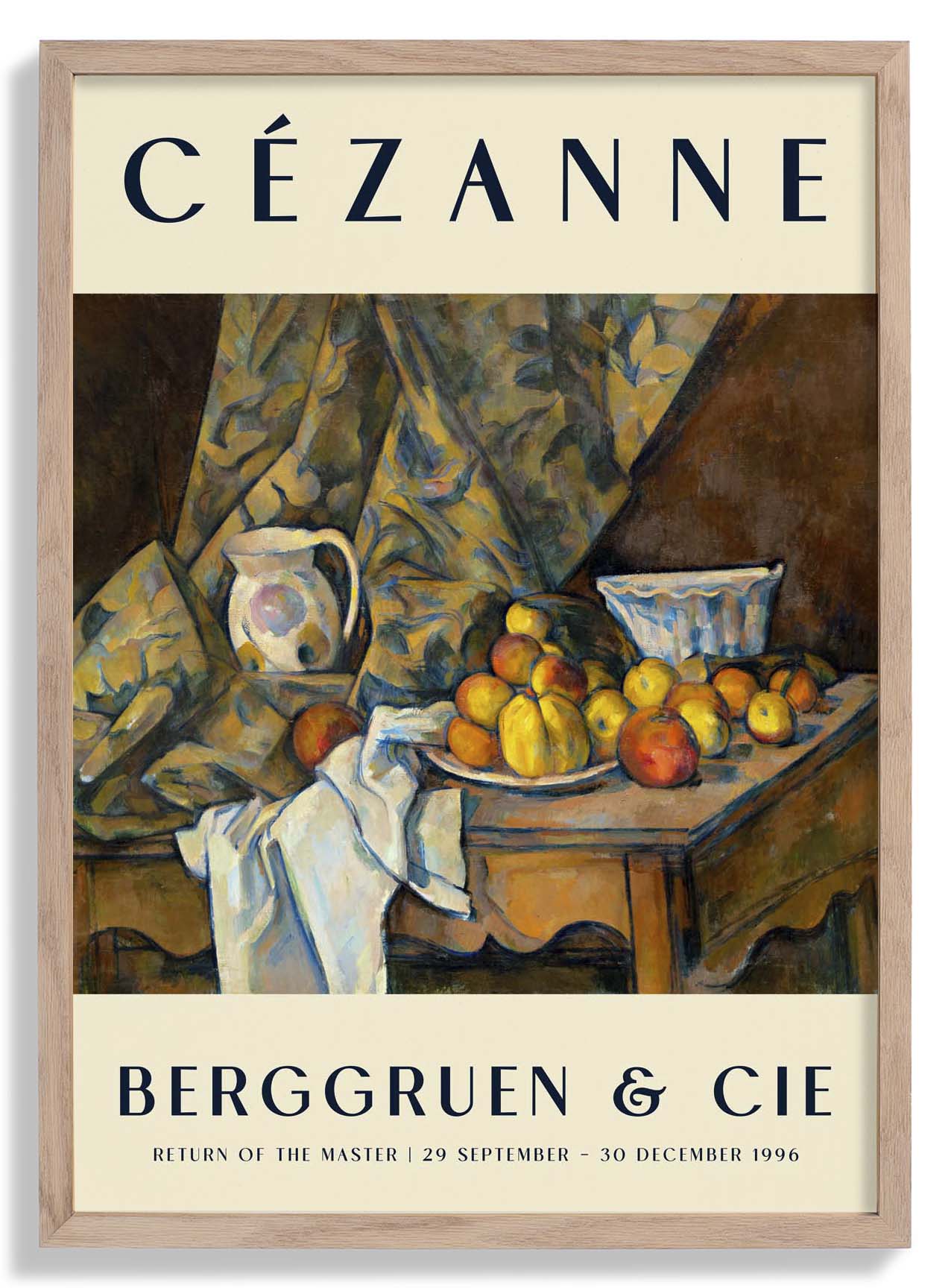 Äpfel & Pfirsiche Kunstausstellung von Paul Cézanne