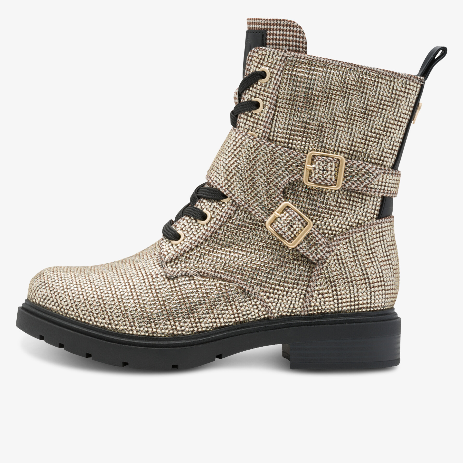 MARCO TOZZI Damen Schnürstiefeletten gold