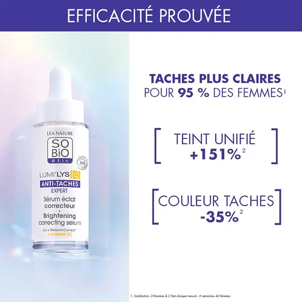 Léa Nature SO BiO étic Lumilys C Sérum Corretor de Luminosidade Anti-Manchas Escuras 30ml