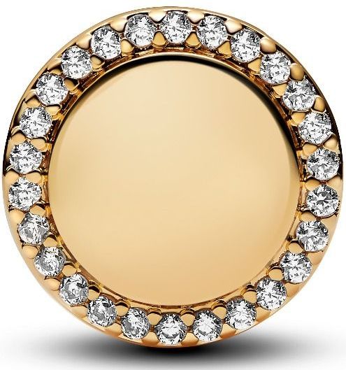 Pandora - 768747C01 - Bedel - Engravable Sparkling Button Charm