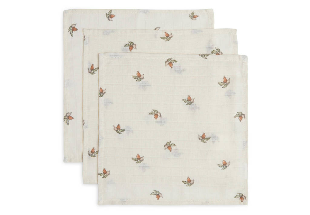 hydrofiel monddoekje 31x31 cm - set van 3 Rosehip
