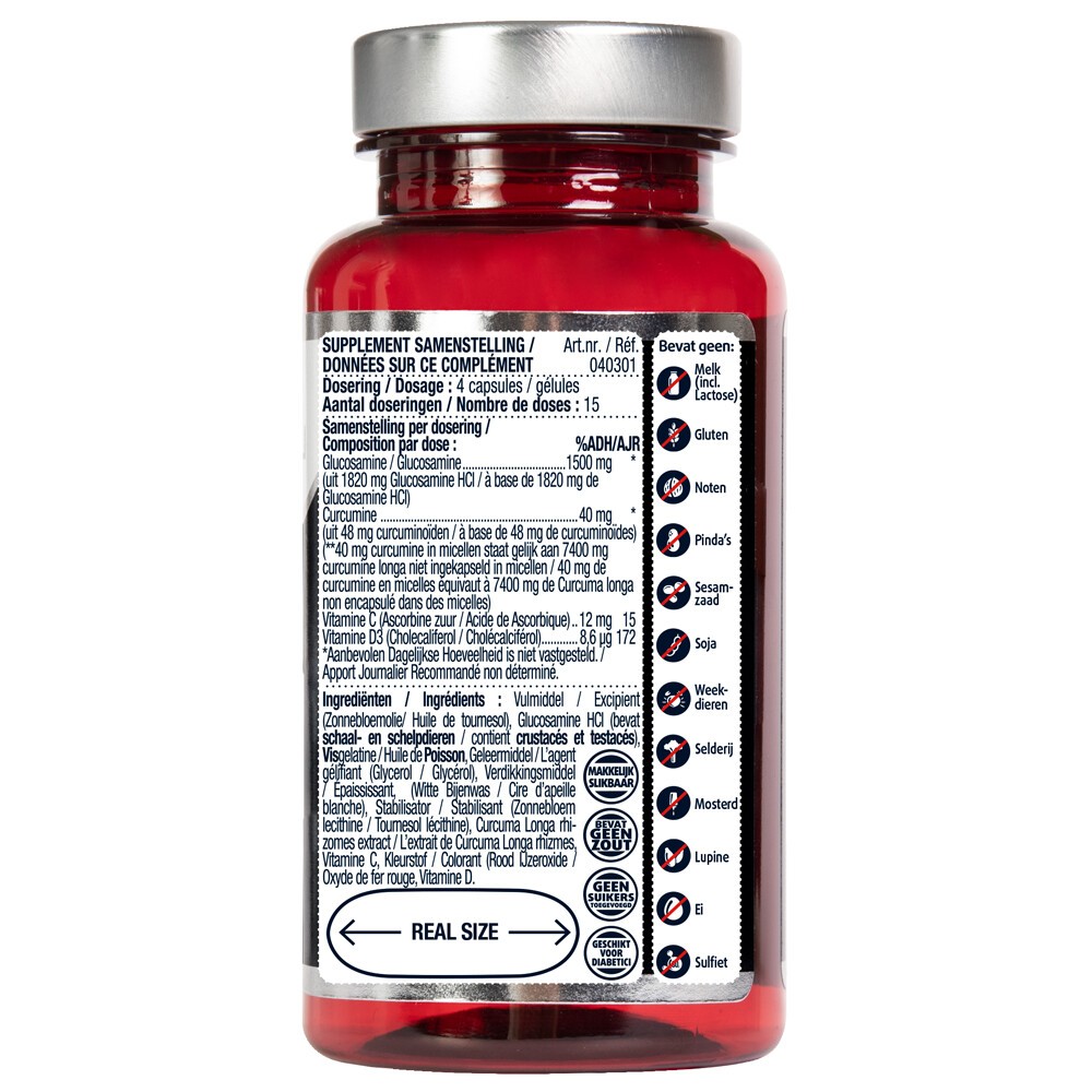 2x Lucovitaal Glucosamine Curcumine 1500/40mg60 capsules