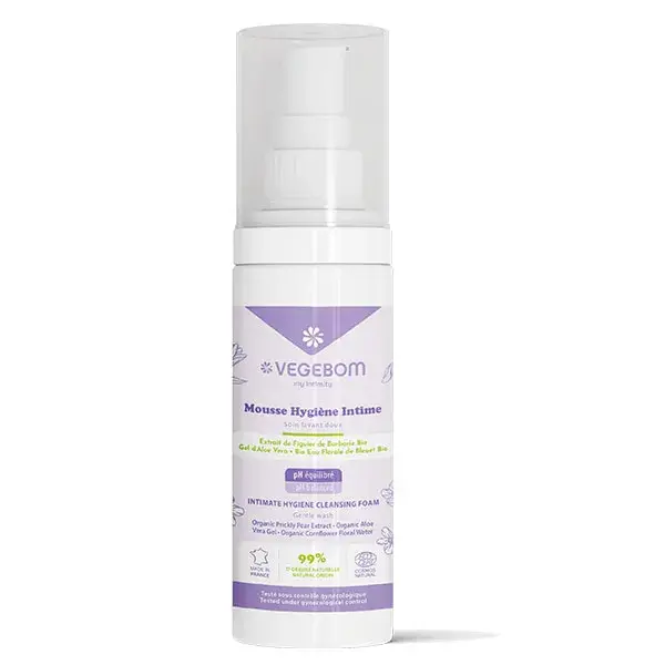 Vegebom Gamme Intime Mousse Hygiène Intime Flacon Mousse 150ml
