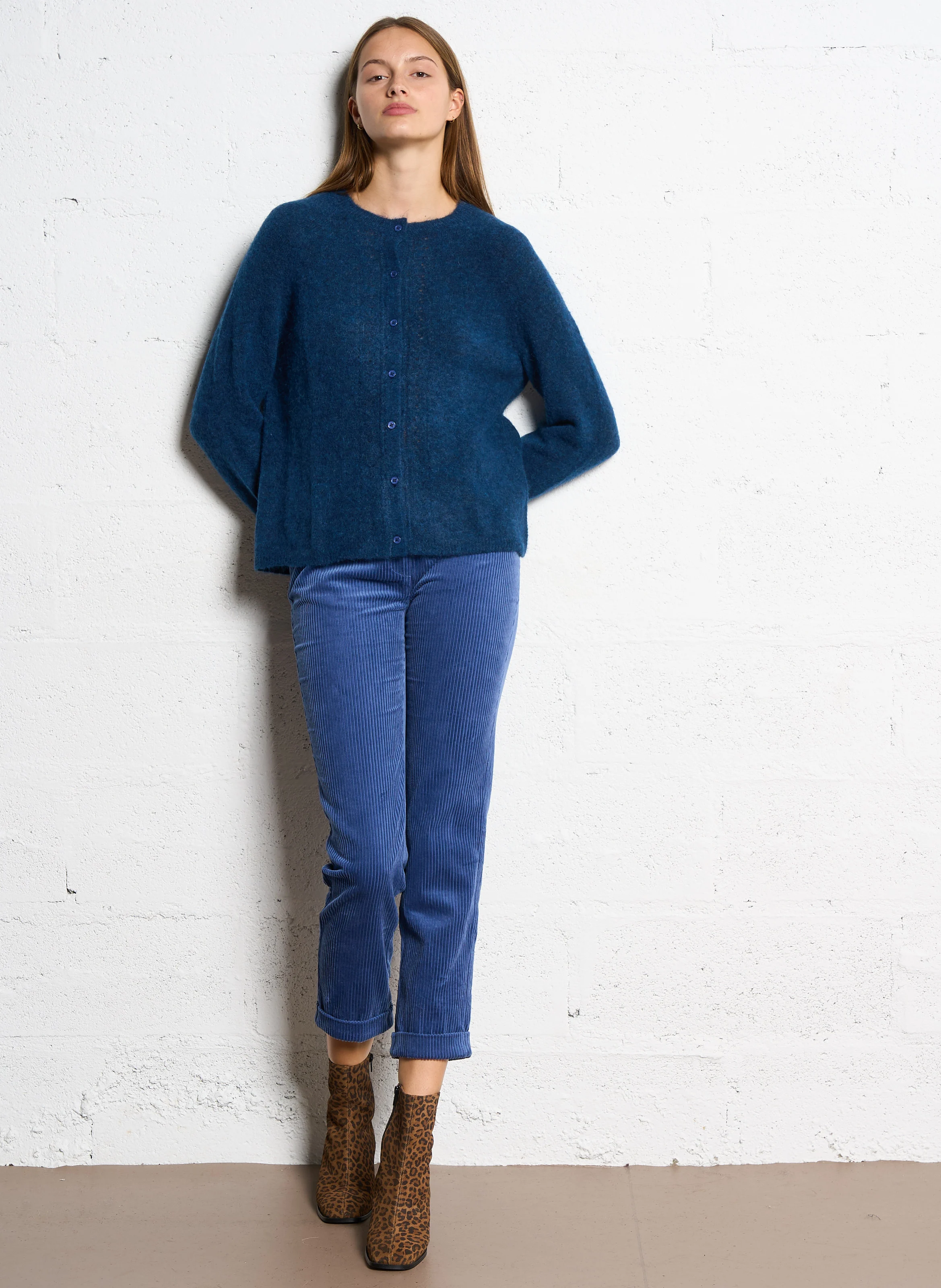 CASEYL - Pantalon droit en velours en côtelé| Jean Stone