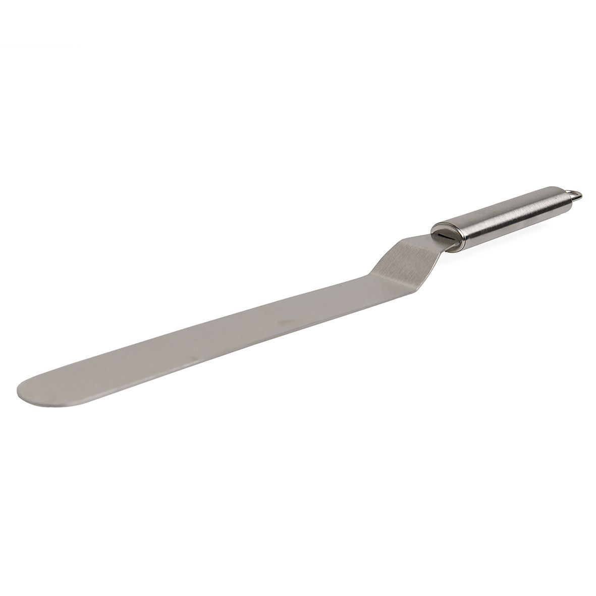 Palet-/ glaceermes, gebogen, roestvrijstaal 37 cm