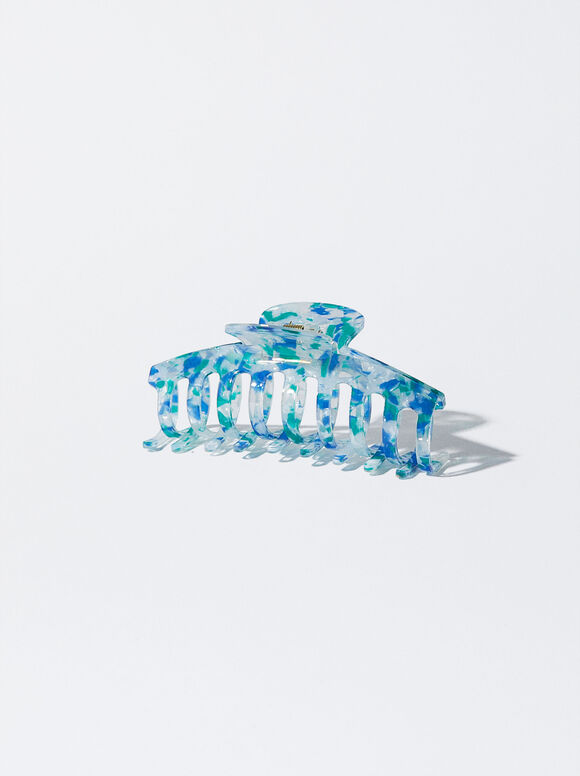 Presilha de cabelo de resina - Multicor