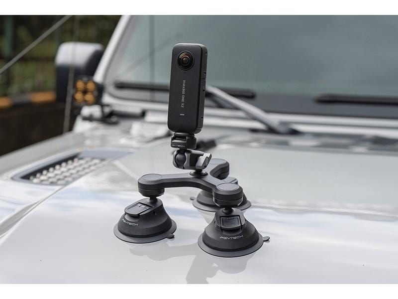 PGYTECH Saugnapfhalterung CapLock Three-arm Dreiarmige Saughalterung mit Schnellverschlussstift