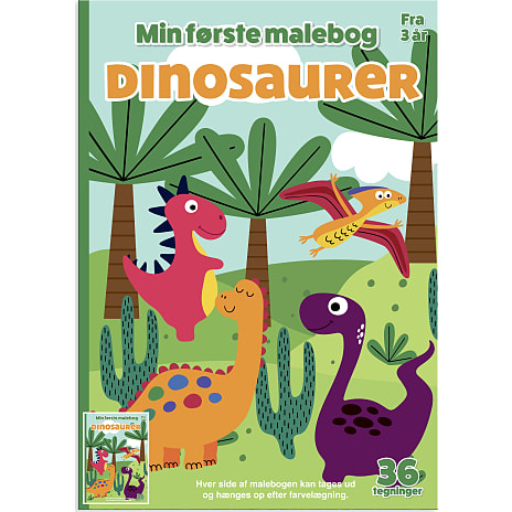 Min første malebog - Dinosaurer