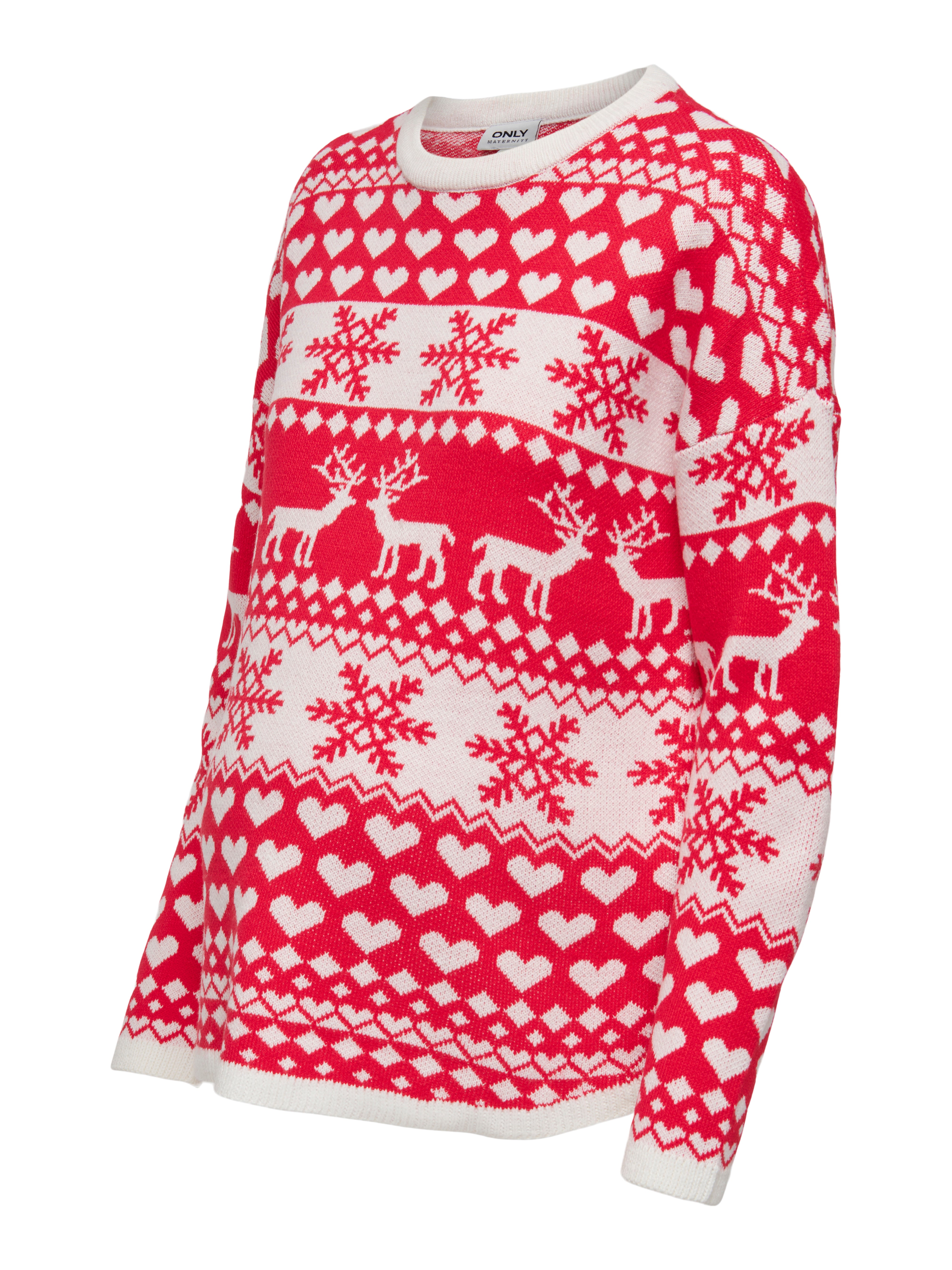 OLMXMAS Strickpullover Cloud Dancer