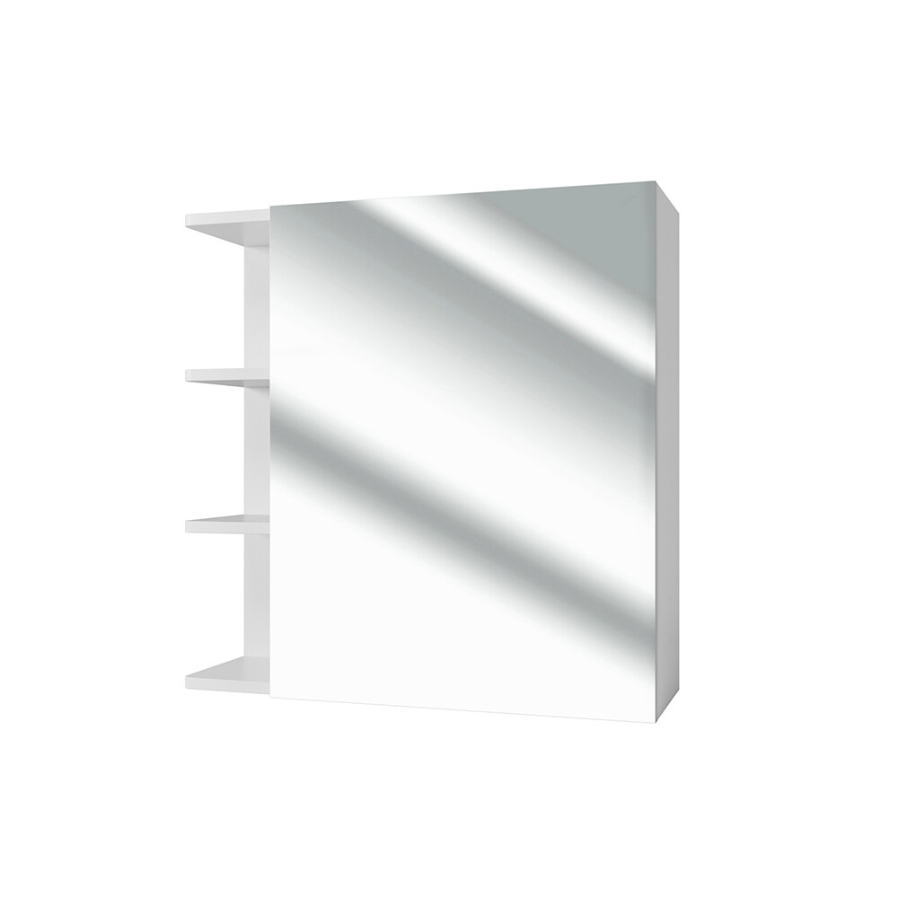 VICCO Badspiegel FYNN 62 x 64 cm weiß - Spiegel Spiegelschrank Wandspiegel