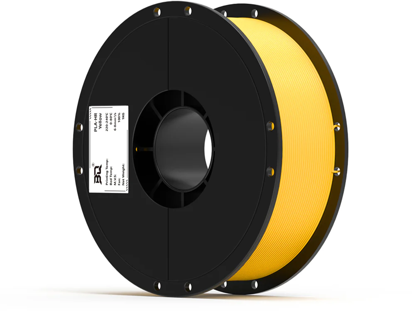 BIQU  PLA-HR Yellow, 1,75 mm / 1000 g    Flexibles & widerstandsfähiges Filament in Yellow
