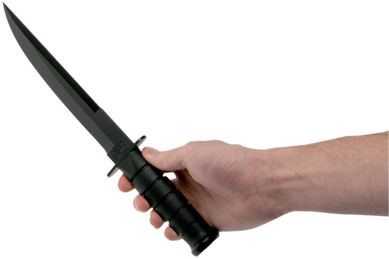 KA-BAR Modified Tanto 1266 plain edge, kydex foedraal, survivalmes