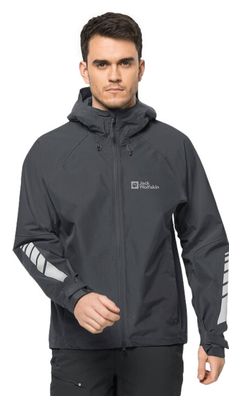 Veste Imperméable Jack Wolfskin Morobbia 2L Noir