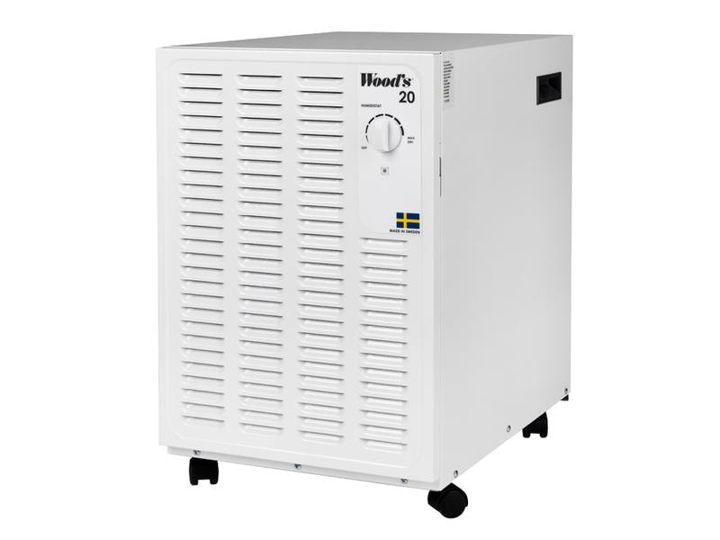 Wood's Entfeuchter SW20-FW (90 m²) Luftentfeuchter für Kellerräume und Wohnzimmer von bis zu 90 m²