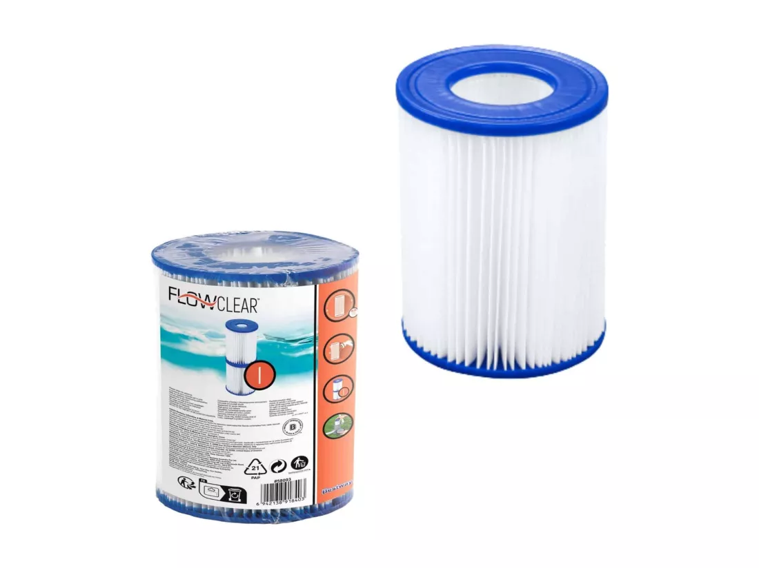 Kit de 2 Filtres à Eau de Type I pour Épurateur à Cartouche Bestway 1.249 litres/heure