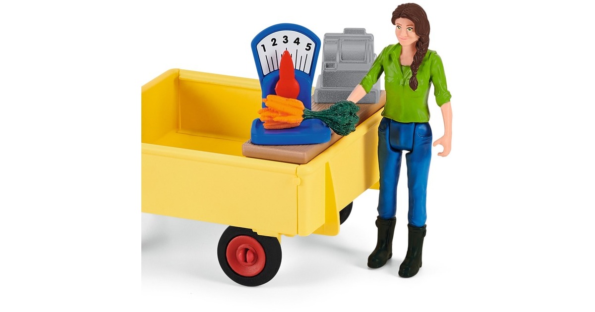 SchleichFarm World - Mobiele farmstand speelfiguur