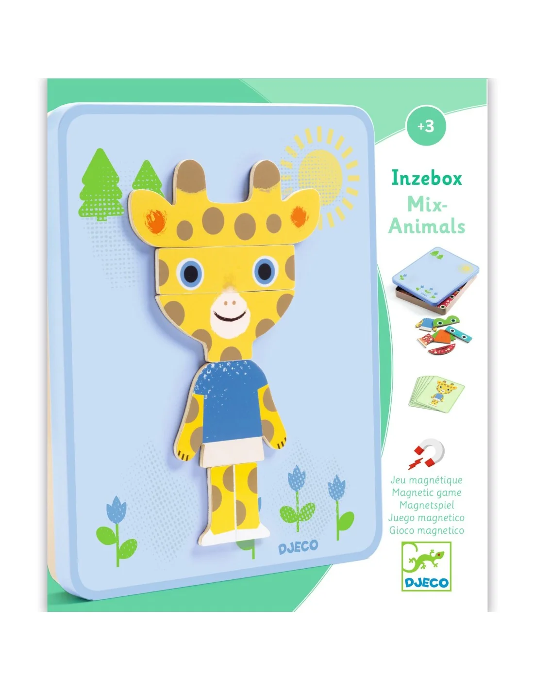 Djeco dj03071 Magneetset inzebox animals - 29st