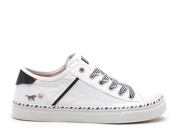 Mustang basses femme 1376303 blanc