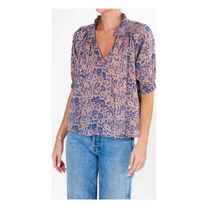 M.A.B.E. Blouse Manches Bouffantes Cass | Rose poudré