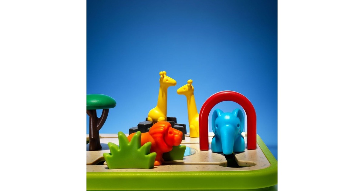 SmartGamesSafari Park Jr. Denkspel  (Nederlands, 1 speler, Vanaf 3 jaar, 60 opdrachten)