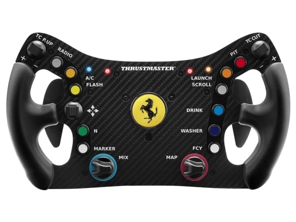 Thrustmaster Ferrari 488 GT3, Ratt, PC, D-pute, Menyknapp, Modusknapp, Startknapp, Analog/digital, Koblet med ledninger (ikke trådløs), Sort
