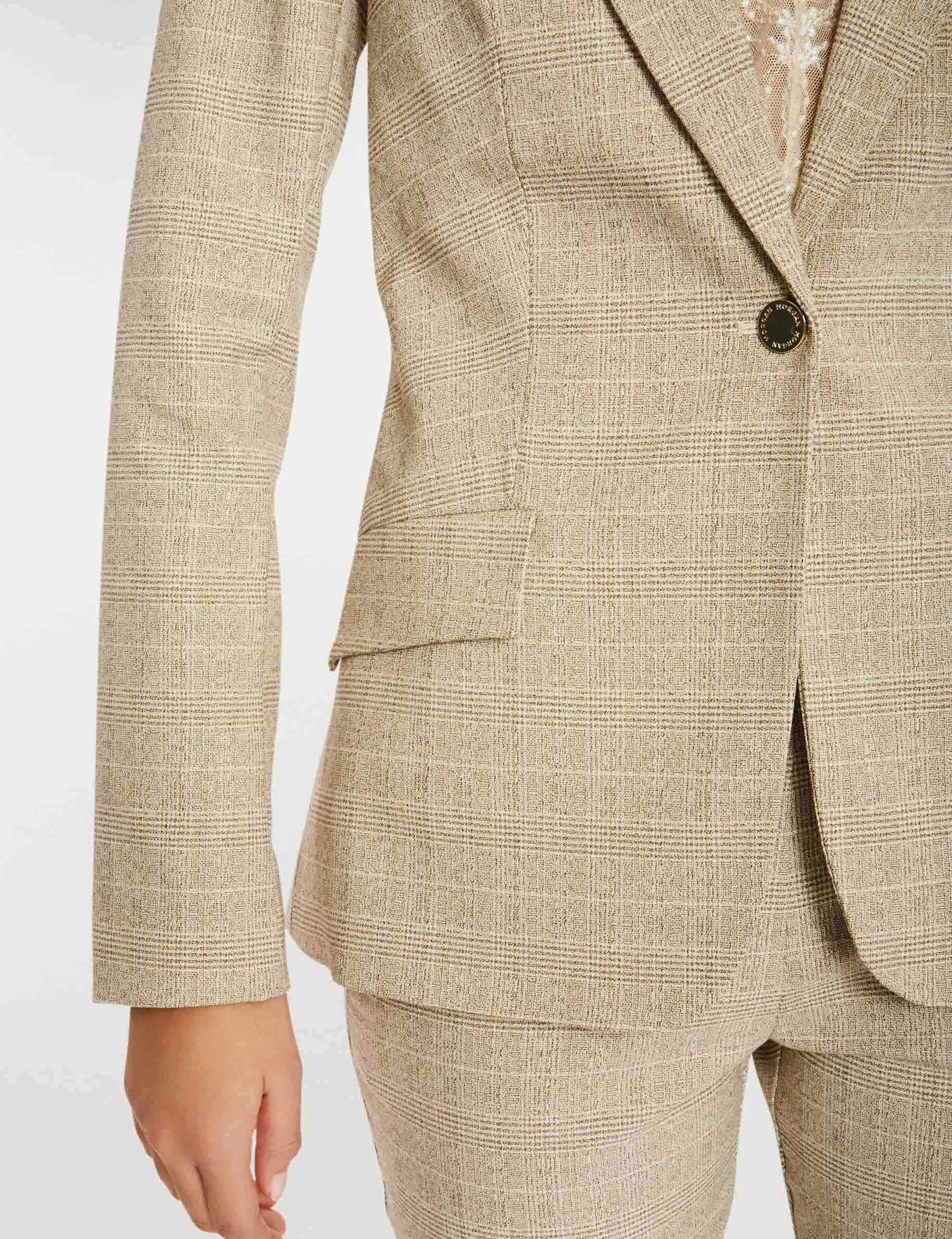 Veste city droite beige femme - beige