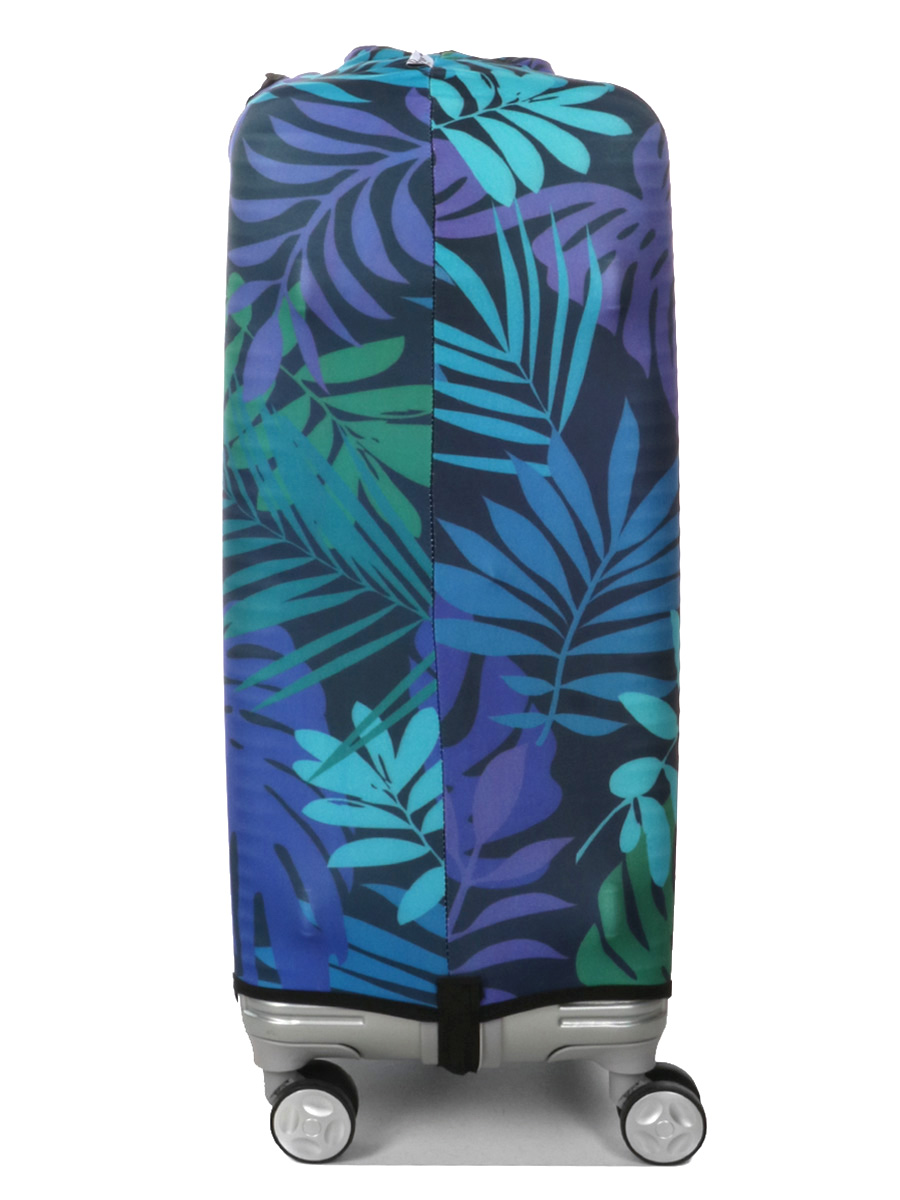 Housse de valise Periea Green and Blue Palm Leaves M