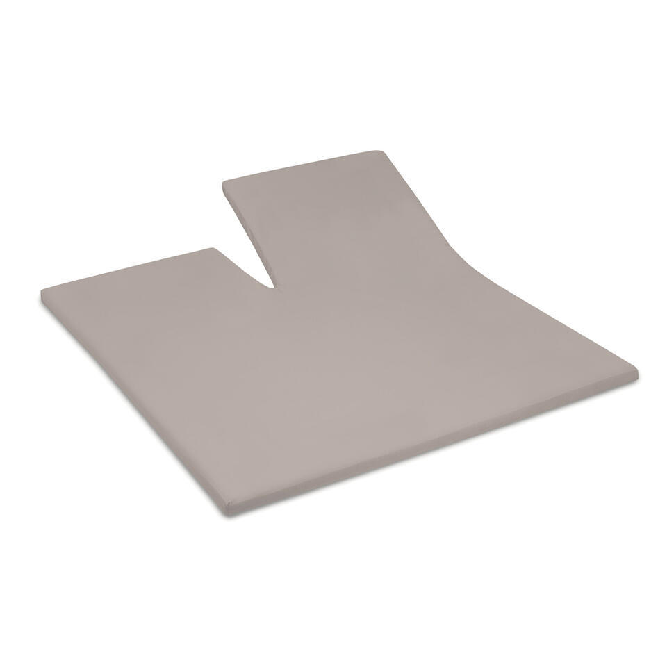 Cinderella Sundays - Topper Hoeslaken met split (tot 15 cm) - Satijn - 160x200