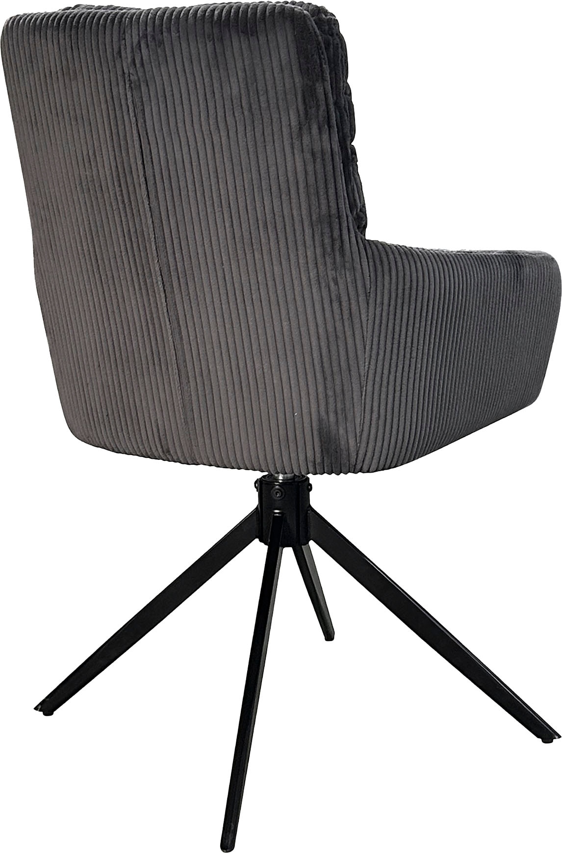 byLIVING Esszimmerstuhl »Pura« (Set) 2 Stk.Sitzschale 360°drehbar, Metall schwarz, Armlehnstuhl, diverse Farben