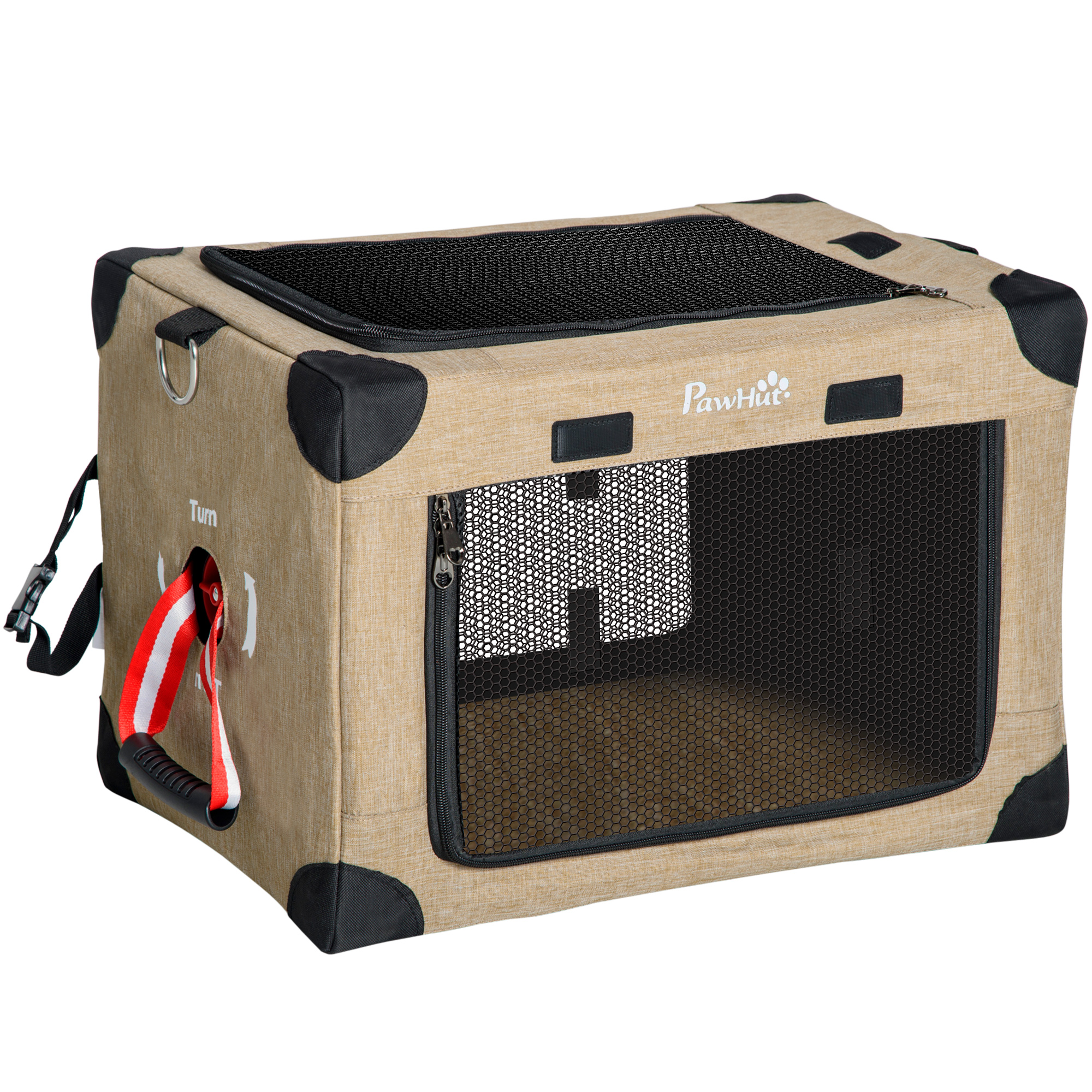 Mochila transportadora PawHut para gatos e cães de pequeno porte.