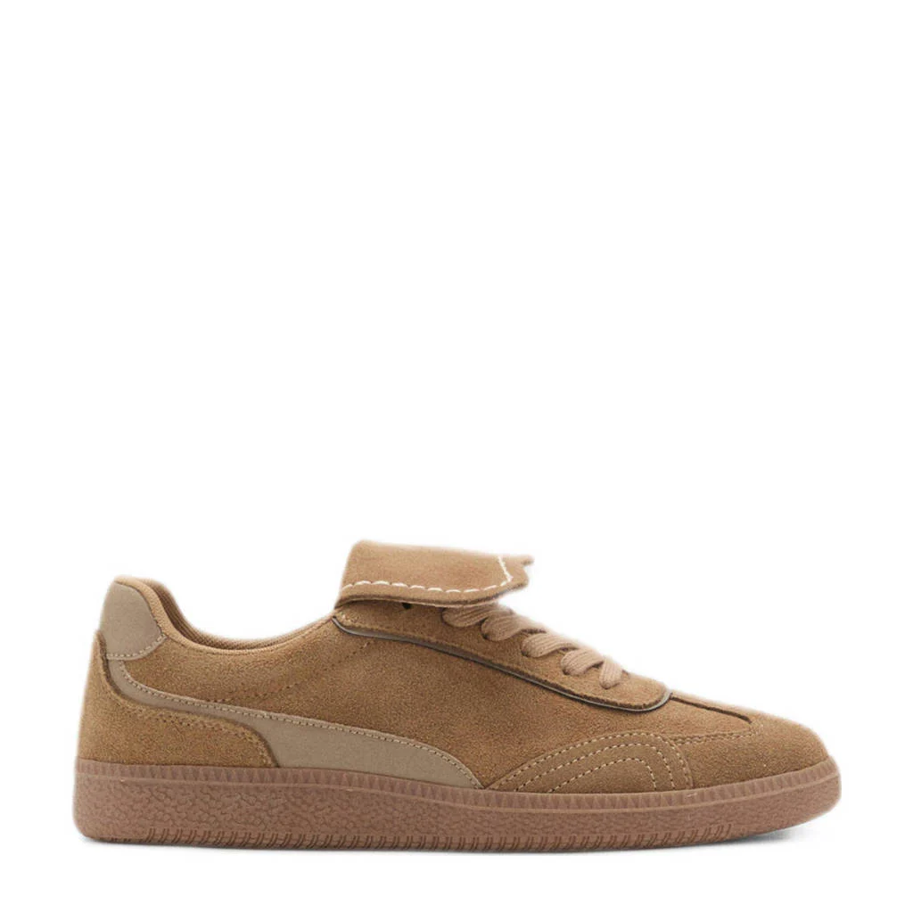 MANGO TEEN suède sneakers camel