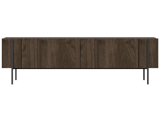 CONCEPT1 - Meuble TV Herman - Noyer 160 x 45,6 x 31,4
