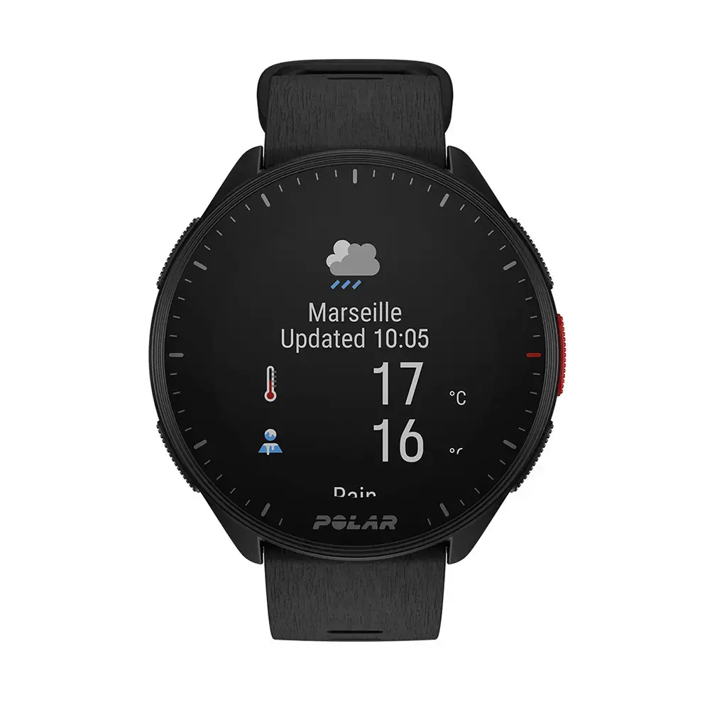 Polar Pacer Sporthorloge Zwart S-L